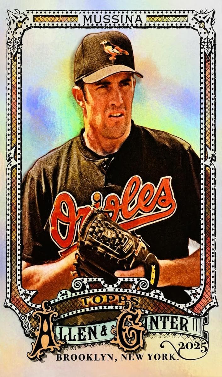 Mike Mussina trading card