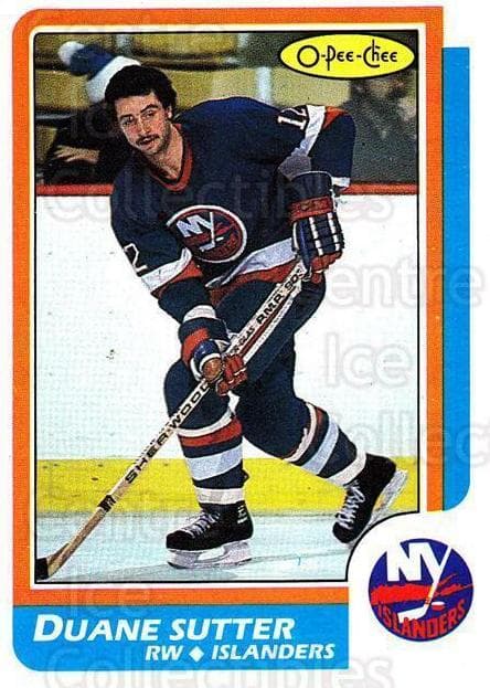 Duane Sutter 1986 topps O-Pee-Chee