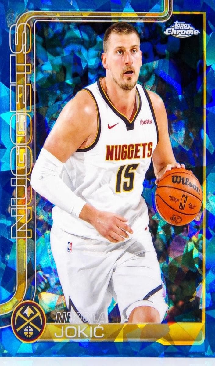 Nikola Jokić 2025 topps Topps Chrome Sapphire