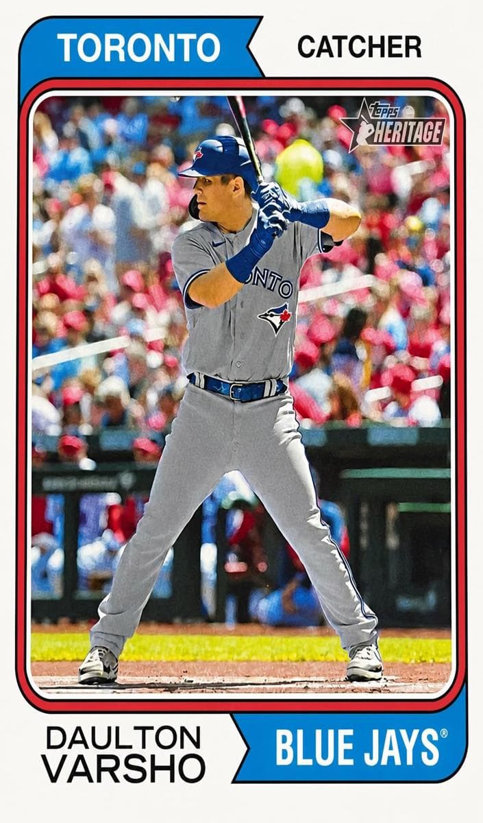 Daulton Varsho 2023 topps Topps Heritage