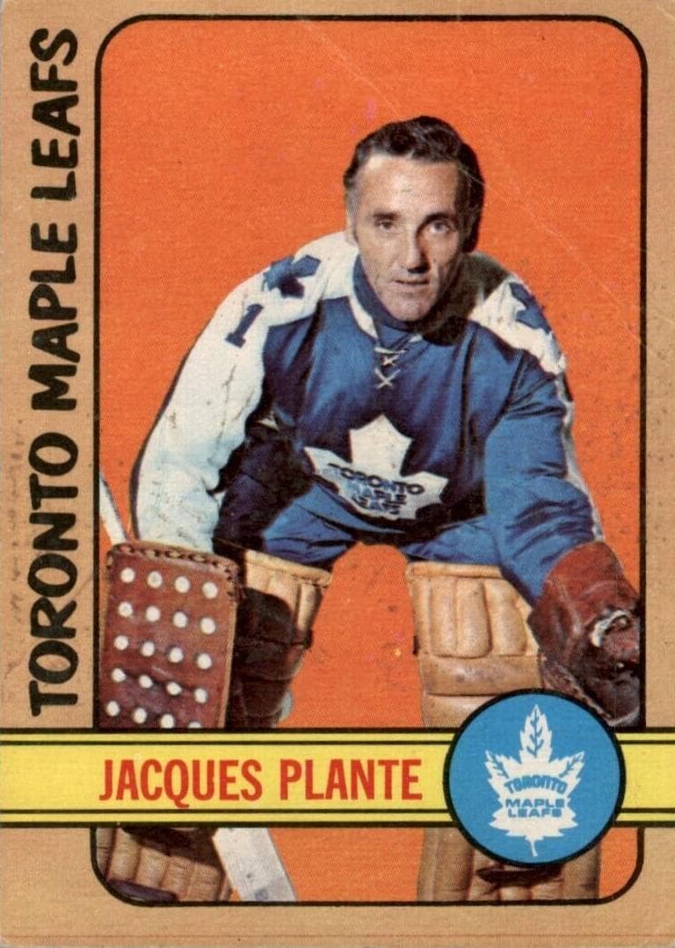 Jacques Plante 1972 topps O-Pee-Chee