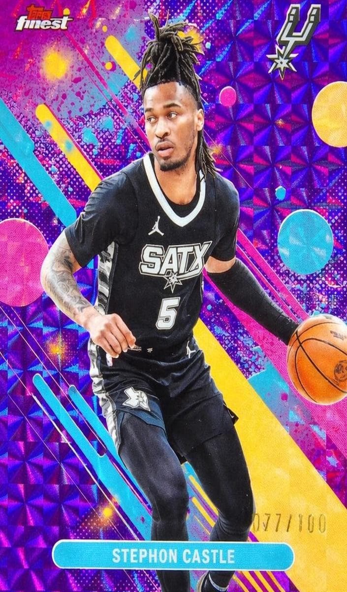 Stephon Castle 2025 topps Topps Finest