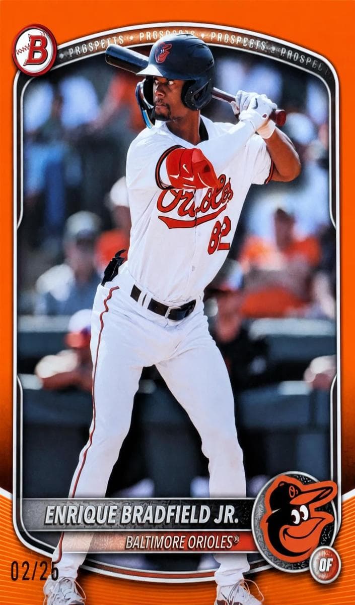 Enrique Bradfield Jr. 2025 bowman Bowman Draft