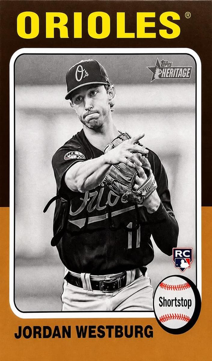 Jordan Westburg 2024 topps Topps Heritage