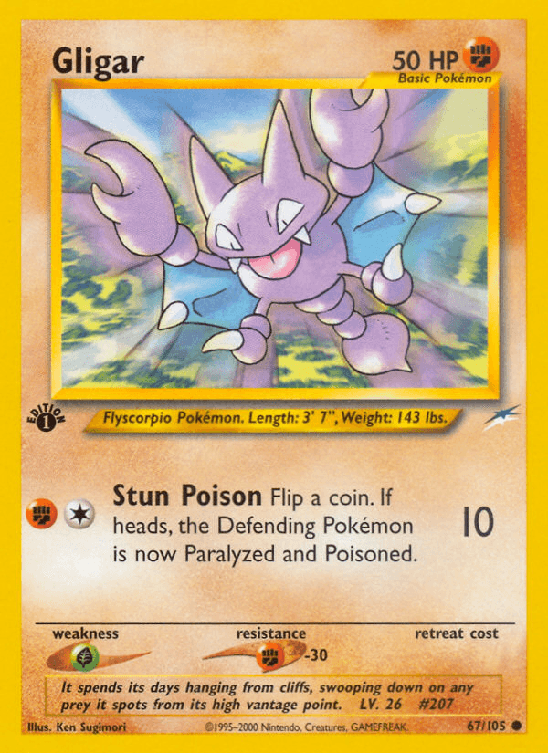 Gligar 2002 Pokemon Neo Destiny