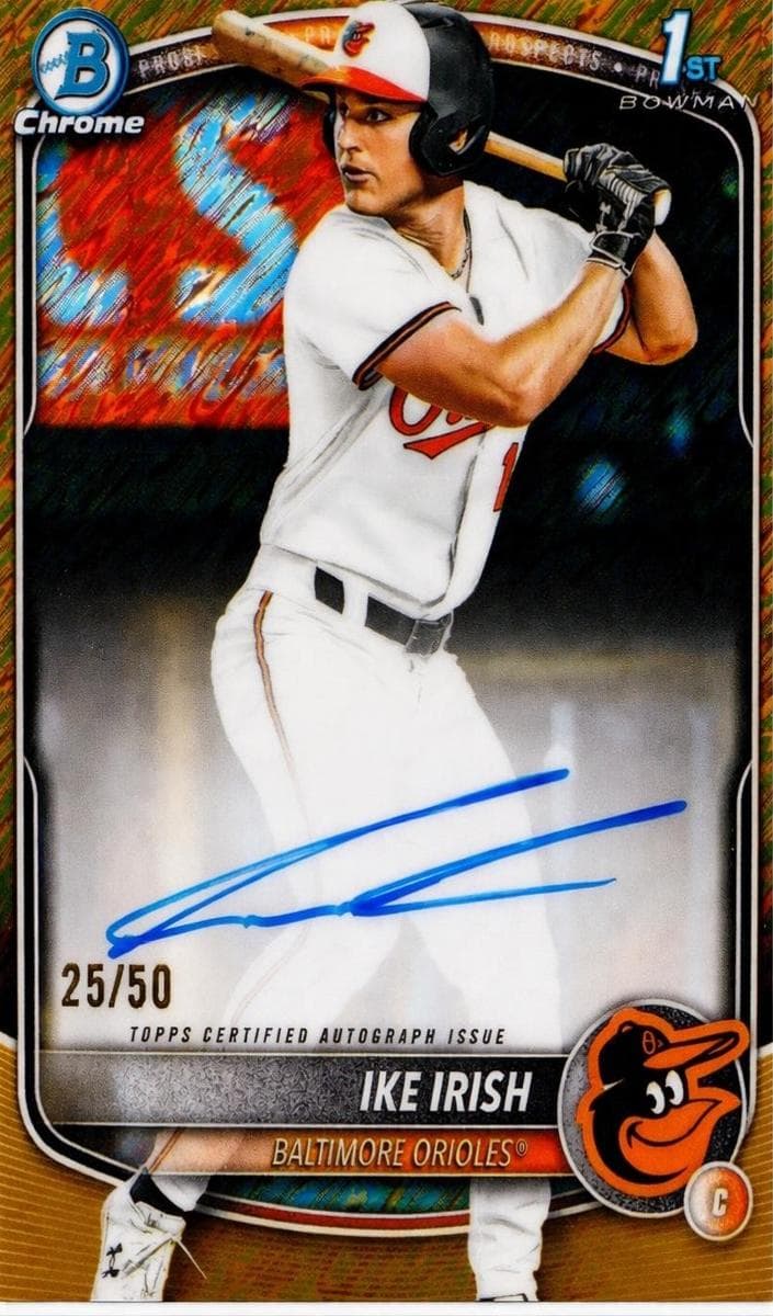 Ike Irish 2025 bowman Bowman Draft Chrome
