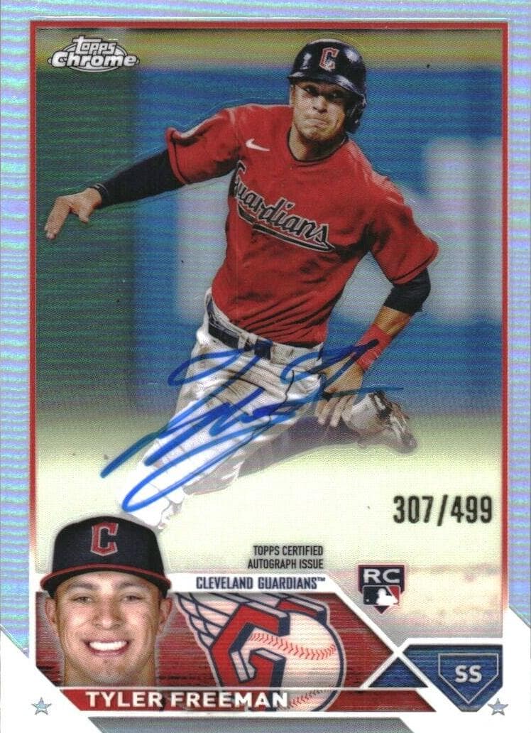 Tyler Freeman 2023 topps Topps Chrome