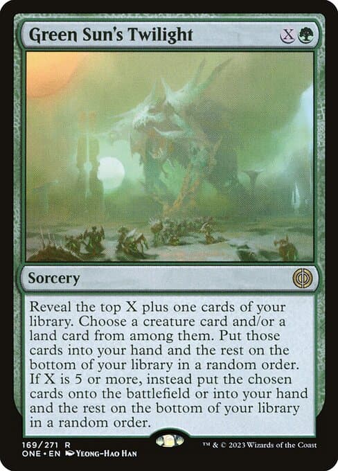 Green Sun's Twilight 2023 Magic: The Gathering Phyrexia: All Will Be One