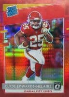 Clyde Edwards-Helaire 2020 panini Donruss Optic
