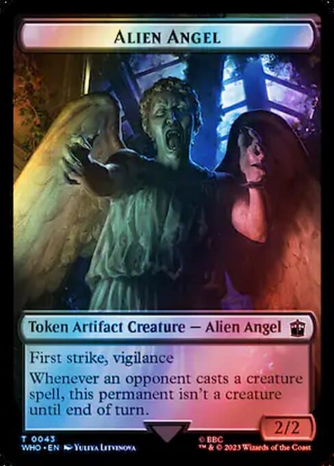 Alien Angel 2023 Magic: The Gathering Doctor Who Surge Foil