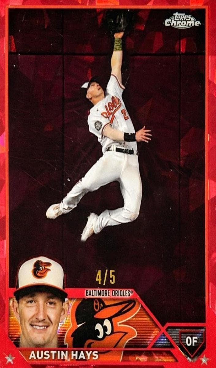 Austin Hays 2023 topps Topps Chrome Sapphire Edition