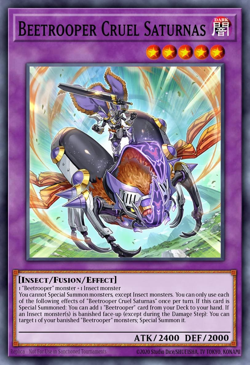 Beetrooper Cruel Saturnas 2023 Yu-Gi-Oh!