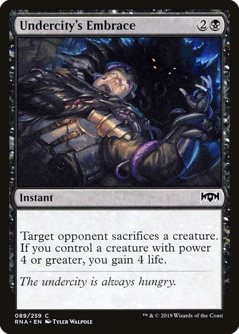 Undercity's Embrace 2020 Magic: The Gathering The List Reprints