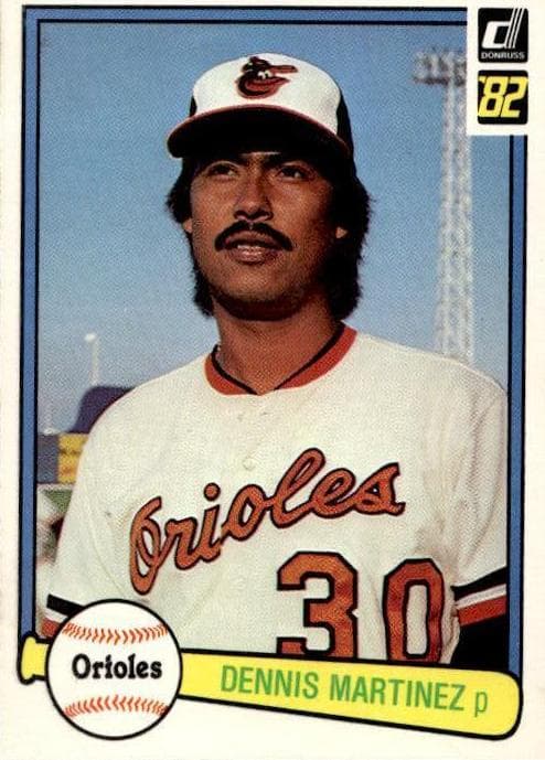 Dennis Martinez 1982 panini Donruss