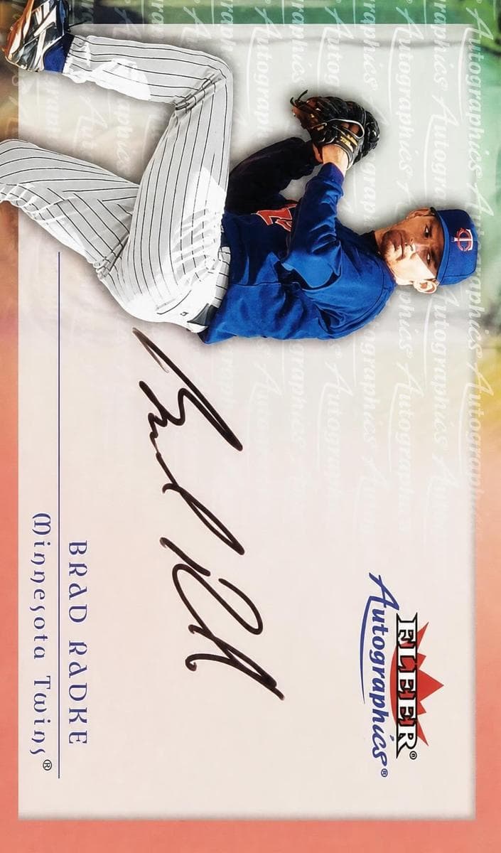 Brad Radke 2001 fleer