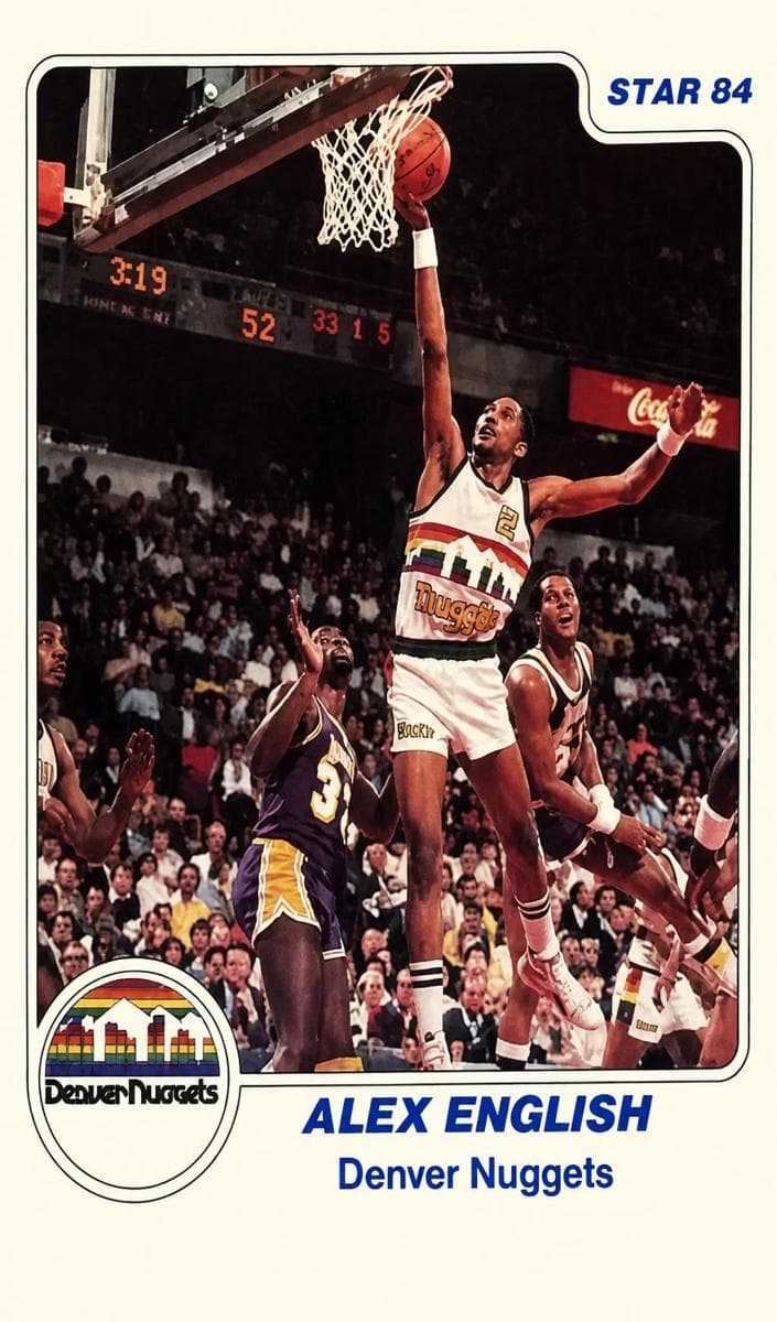 Alex English 1983 unknown Star