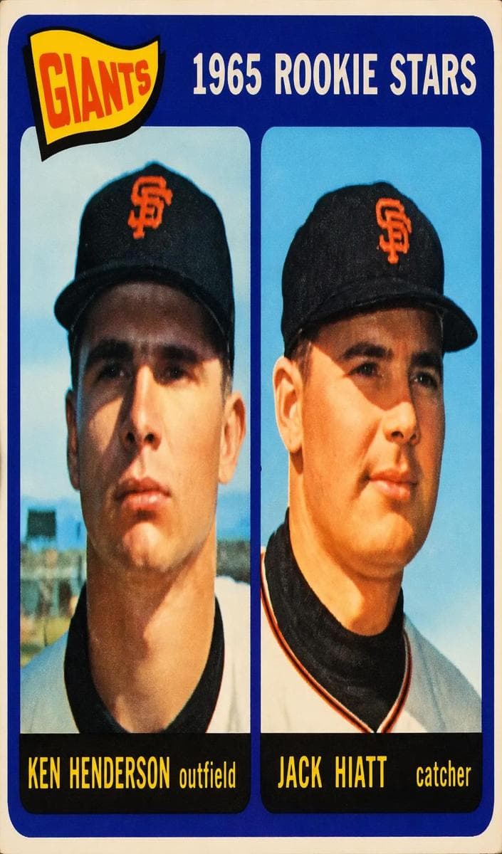 Giants 1965 Rookie Stars (Ken Henderson / Jack Hiatt) #497