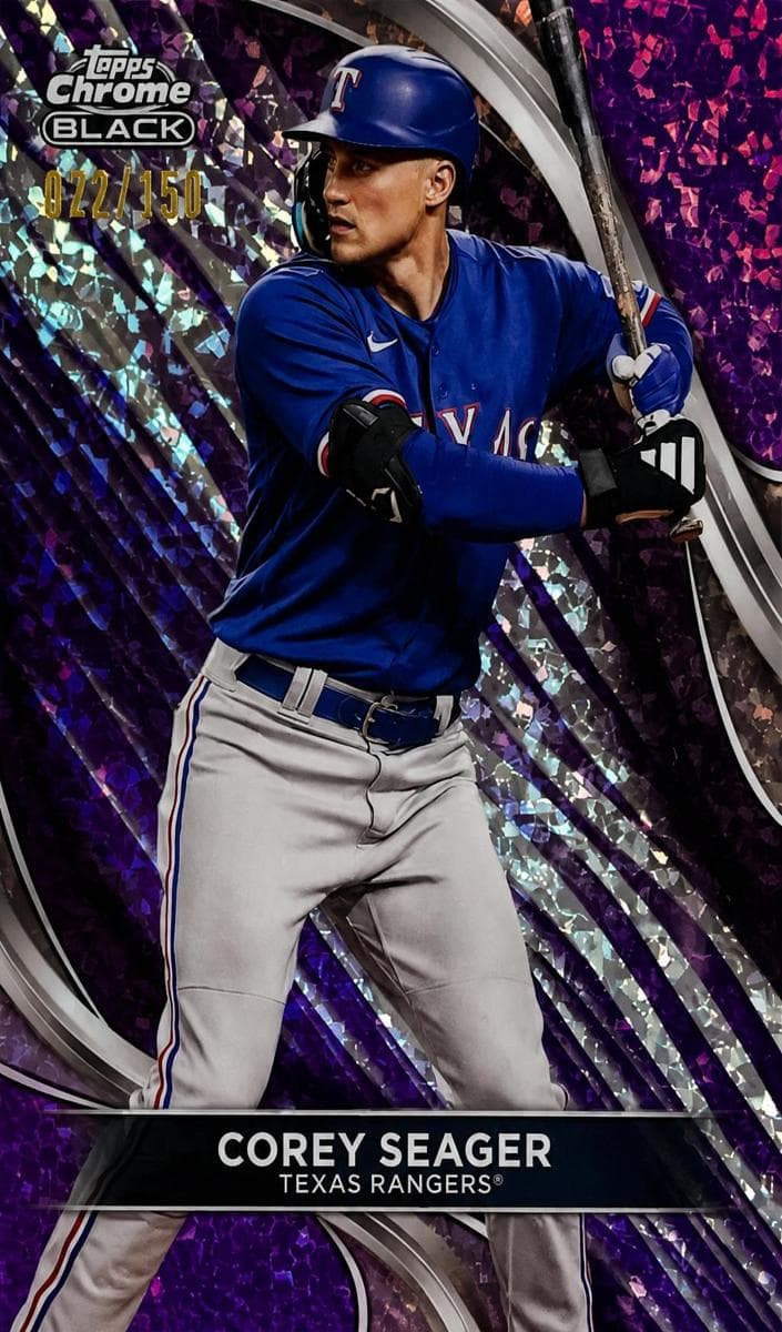 Corey Seager 2024 topps Topps Chrome Black