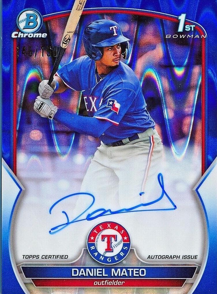 Daniel Mateo 2023 bowman Bowman Chrome