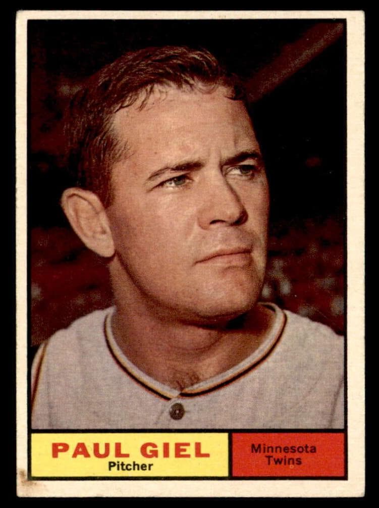 Paul Giel 1961 topps Topps