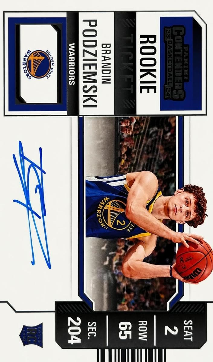 Brandin Podziemski 2023 panini Panini Contenders