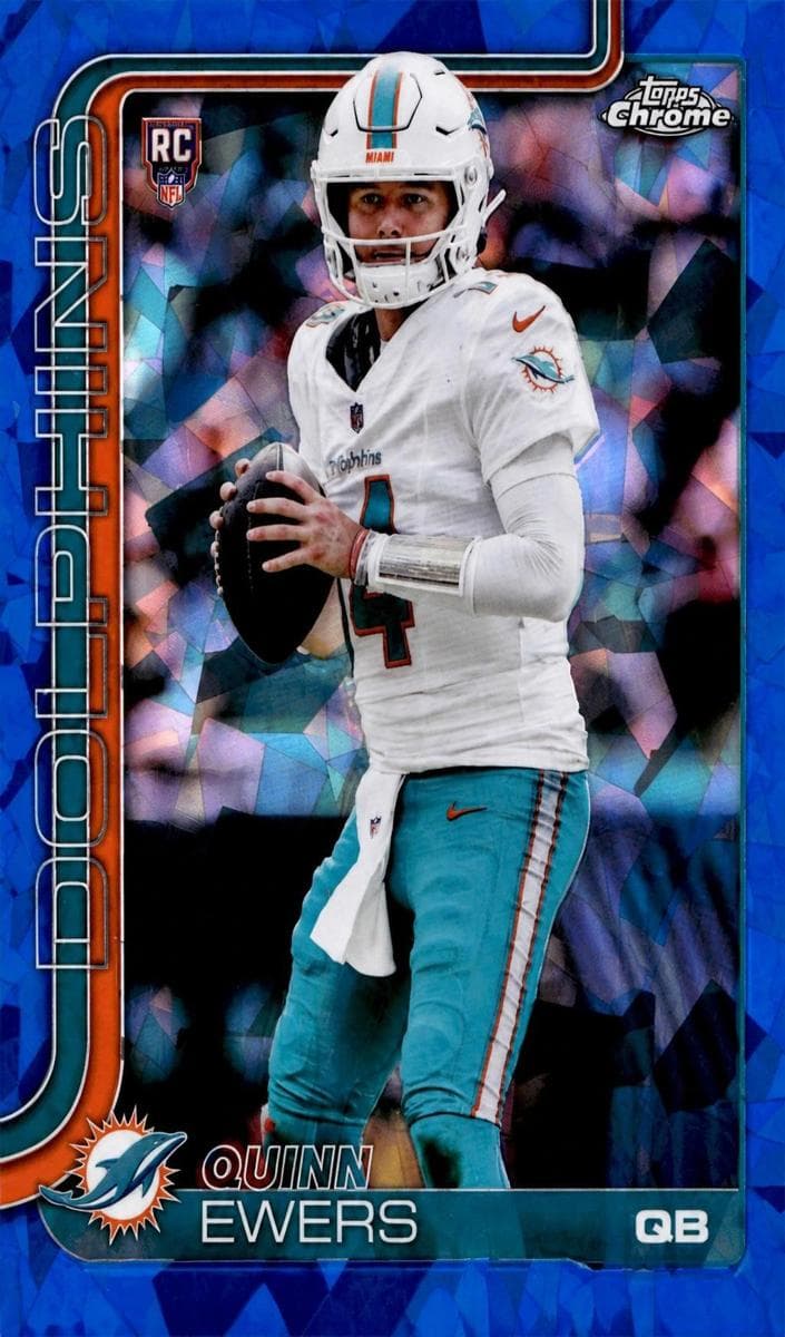 Quinn Ewers 2025 topps Topps Chrome Sapphire
