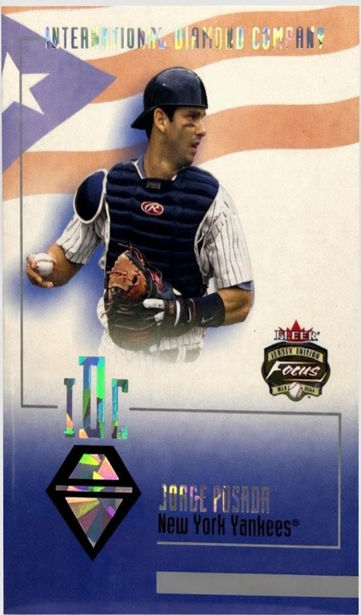 Jorge Posada trading card