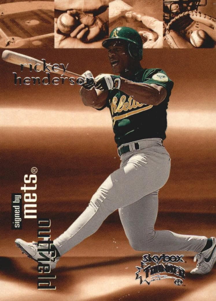 Rickey Henderson 1999 fleer SkyBox Thunder
