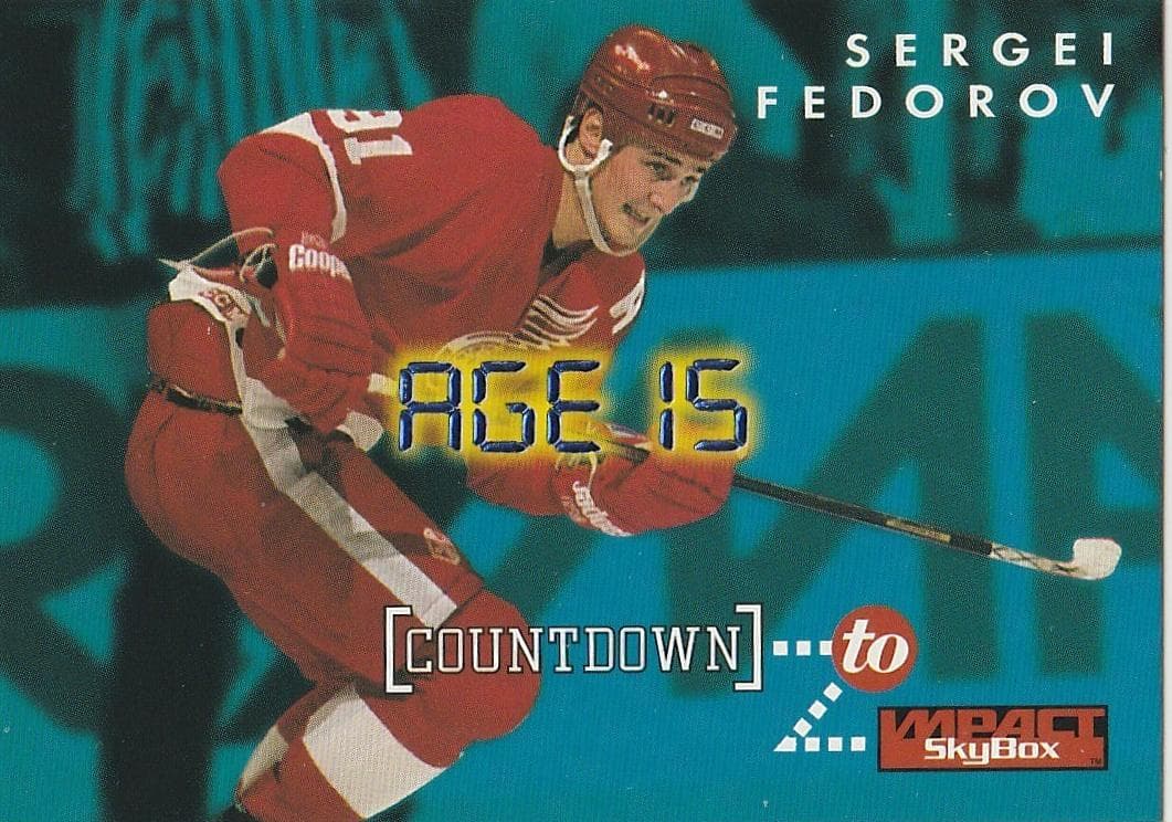 Sergei Fedorov 1995 fleer SkyBox Impact