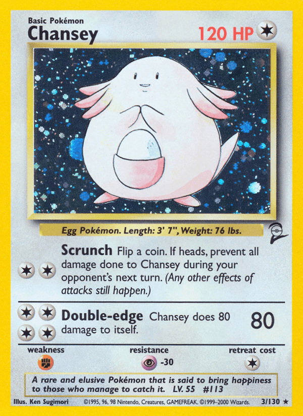 Chansey 2000 Pokemon Base Set 2