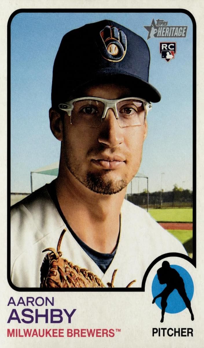 Aaron Ashby 2022 topps Topps Heritage