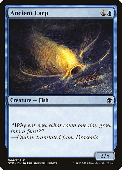 Ancient Carp 2015 Magic: The Gathering Dragons of Tarkir
