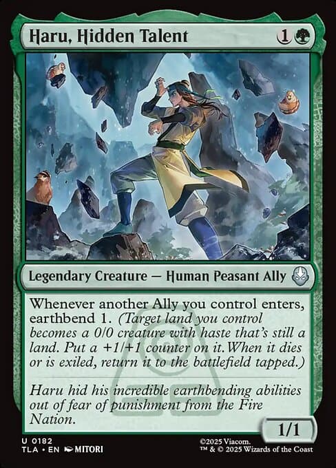 Haru, Hidden Talent 2025 Magic: The Gathering Avatar: The Last Airbender