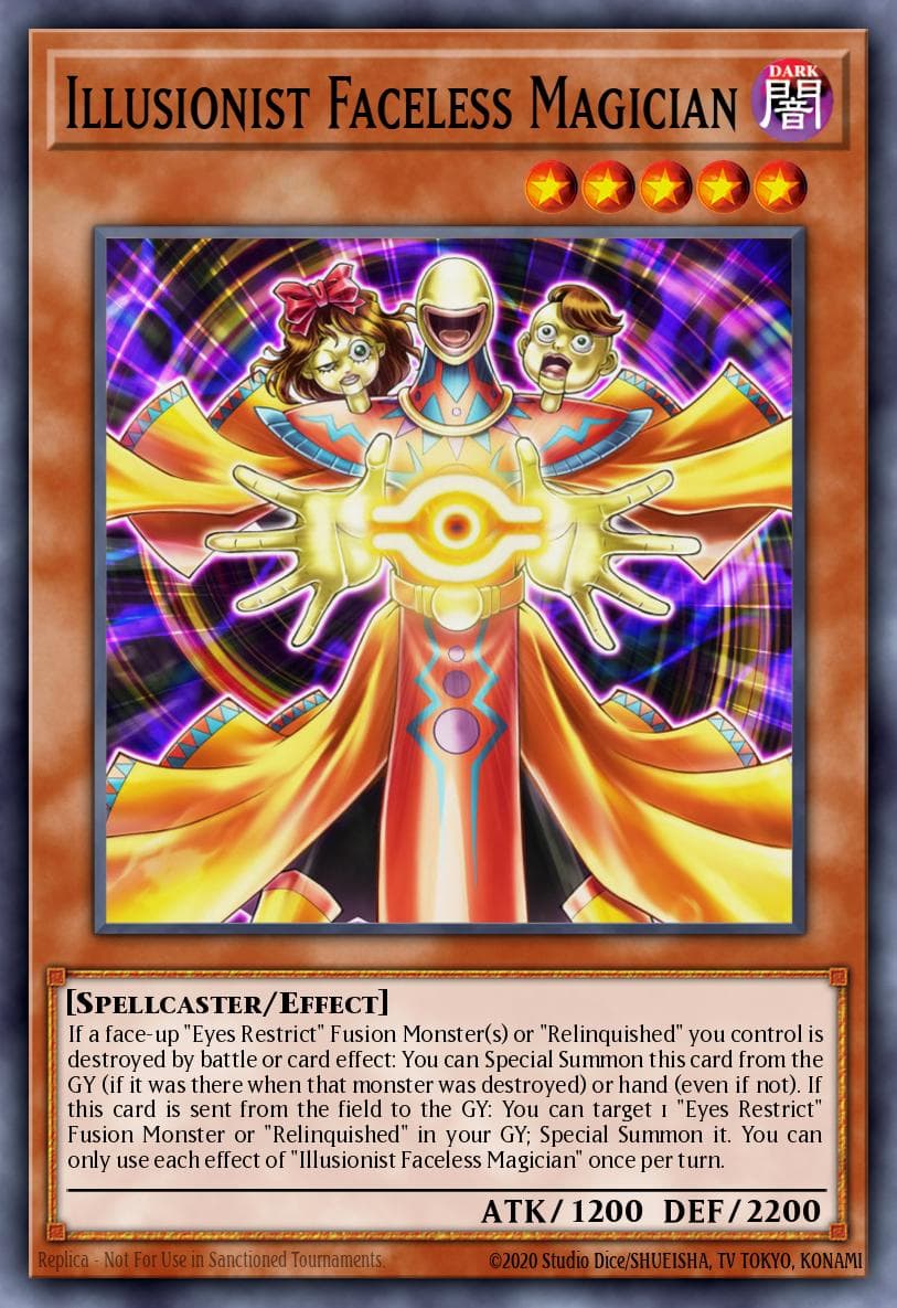 Illusionist Faceless Magician #LED2-EN002