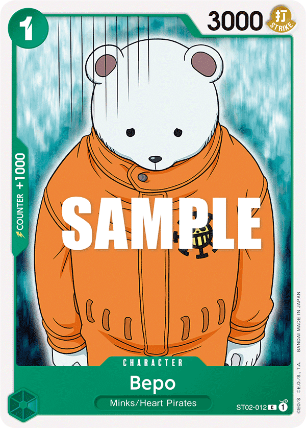 Bepo 2022 One Piece Japanese Starter Deck 2: Worst Generation
