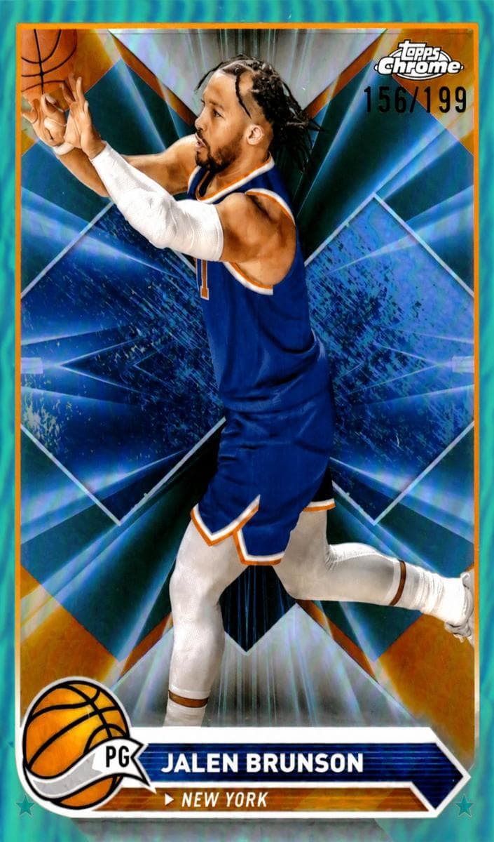 Jalen Brunson 2023 topps Topps Chrome