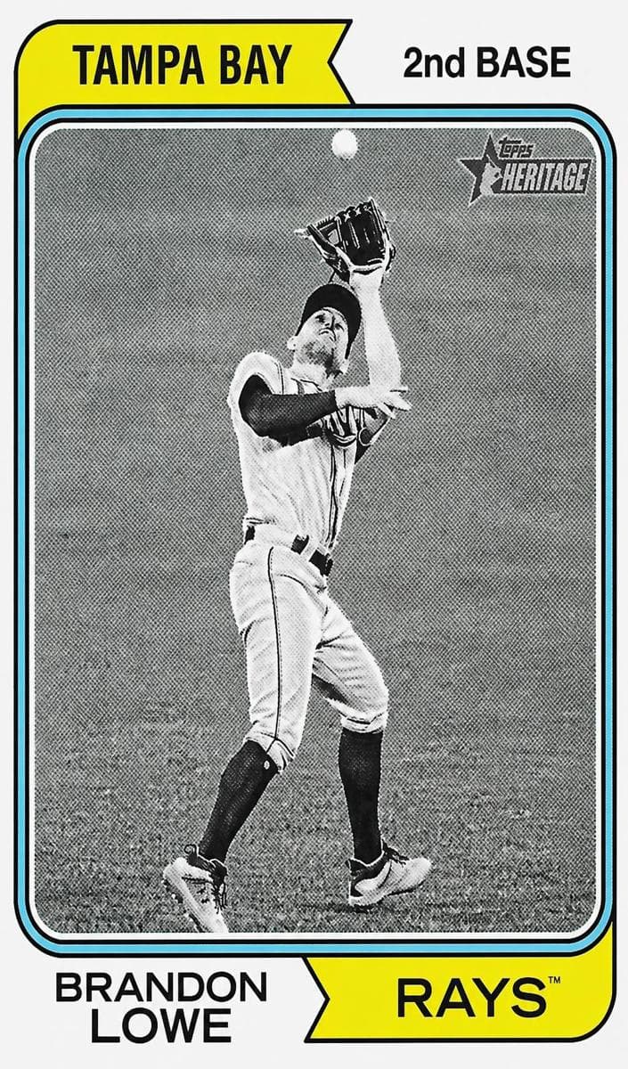 Brandon Lowe 2023 topps Topps Heritage