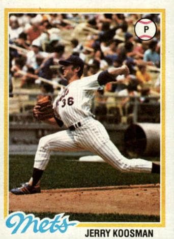 Jerry Koosman 1978 topps Topps