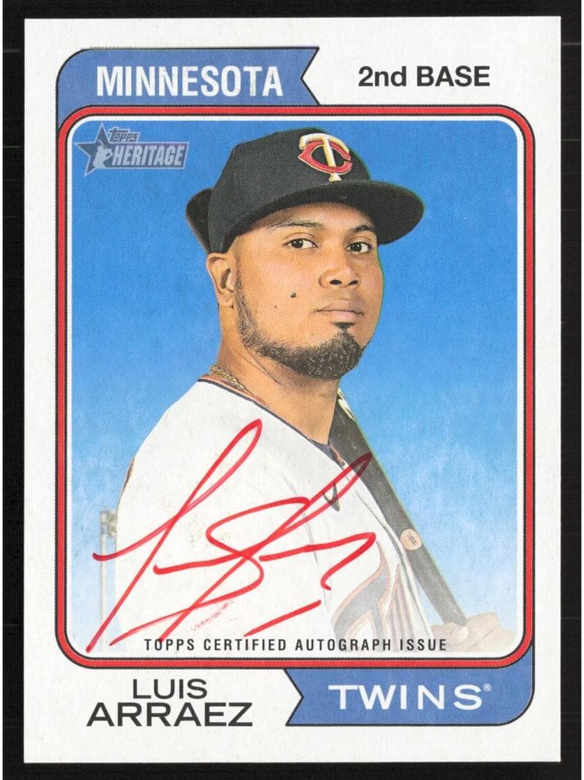 Luis Arraez 2023 topps Topps Heritage