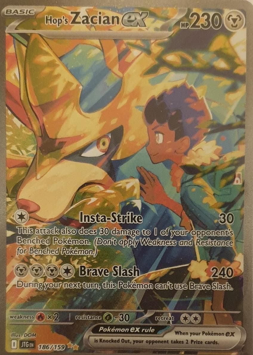 Hop's Zacian EX #186