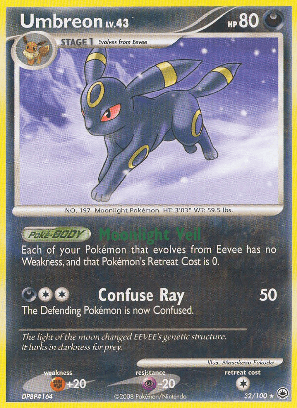 Umbreon 2008 Pokemon Majestic Dawn