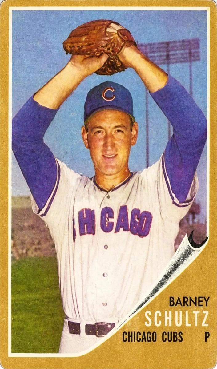 Barney Schultz 1962 topps Topps Venezuelan