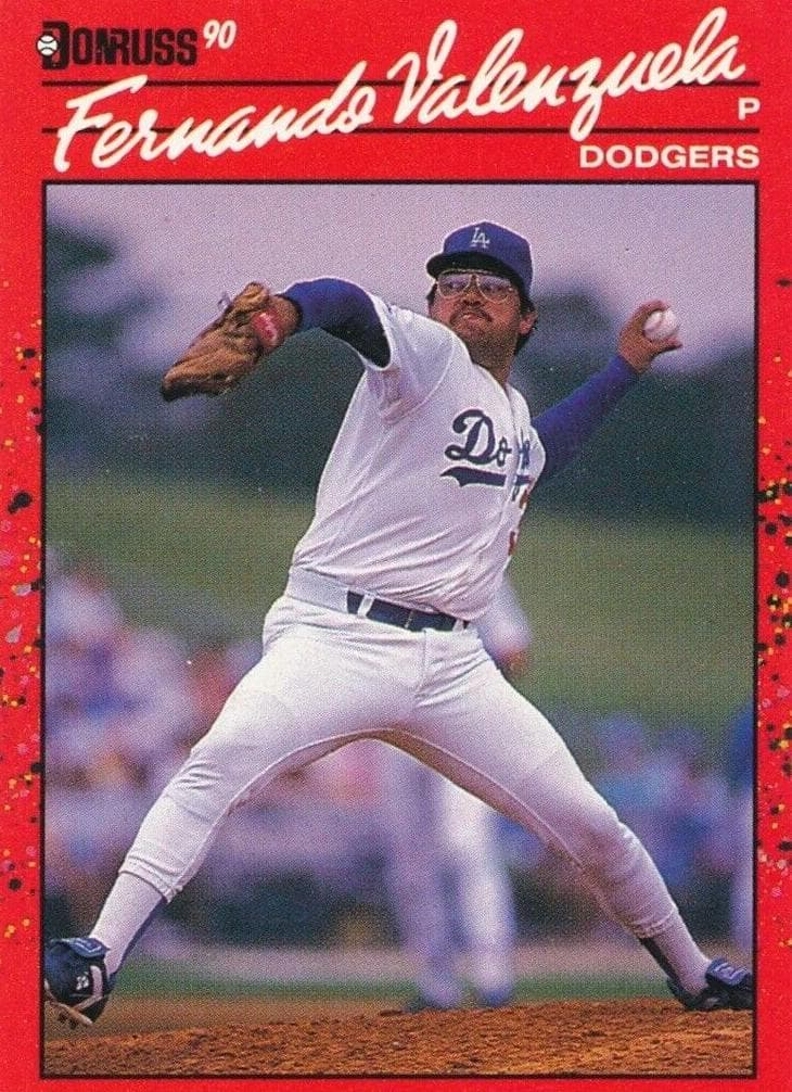 Fernando Valenzuela 1990 panini Donruss