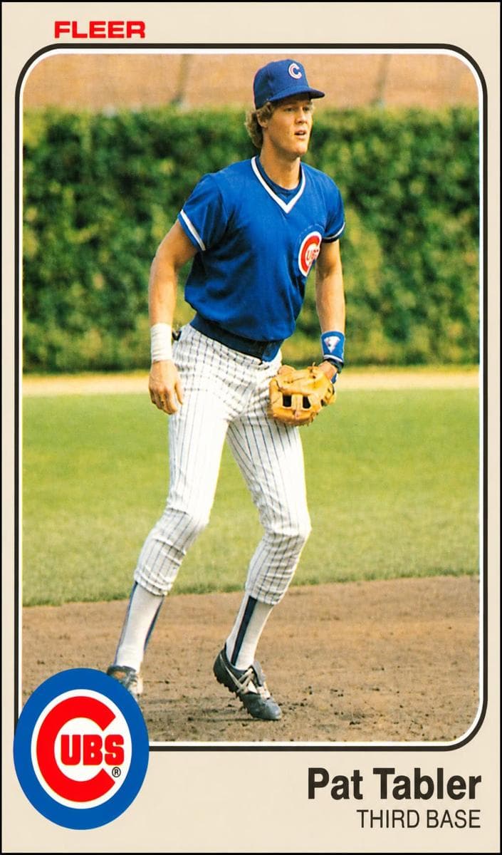 Pat Tabler 1983 fleer Fleer