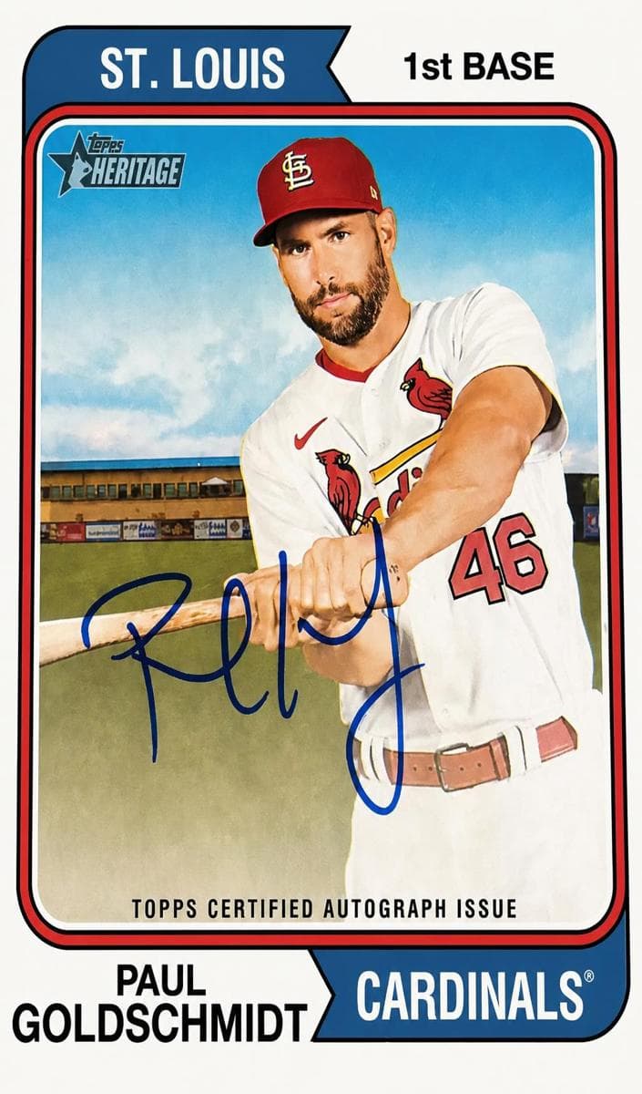 Paul Goldschmidt 2023 topps Topps Heritage