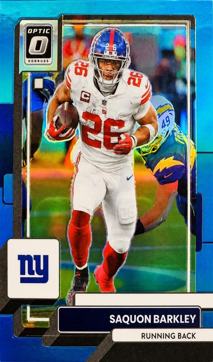 Saquon Barkley 2022 panini Donruss Optic