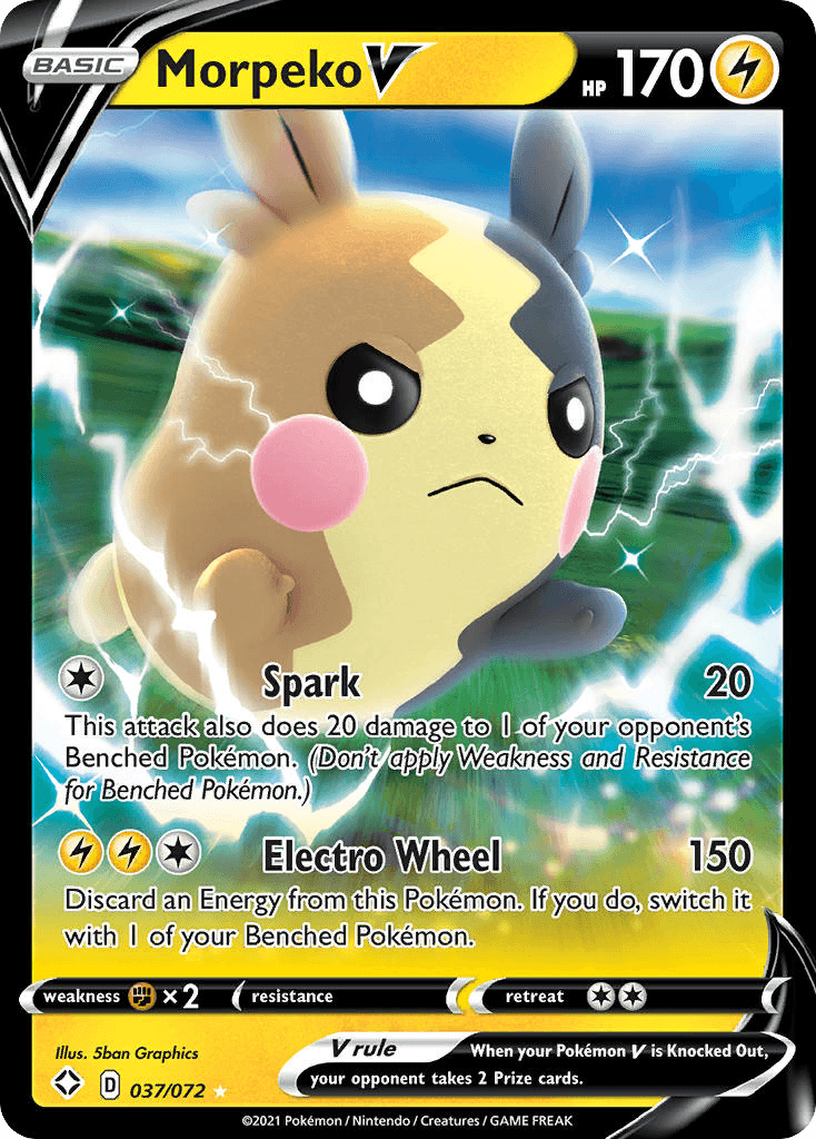 Morpeko V 2021 Pokemon Shining Fates