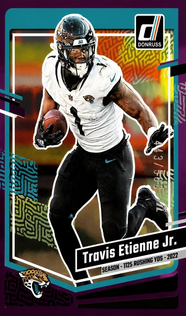 Travis Etienne Jr. 2023 panini Panini Donruss
