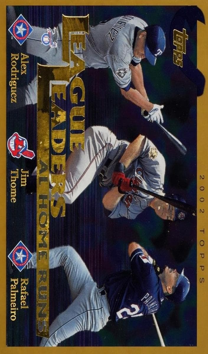 Alex Rodriguez / Jim Thome / Rafael Palmeiro 2002 topps