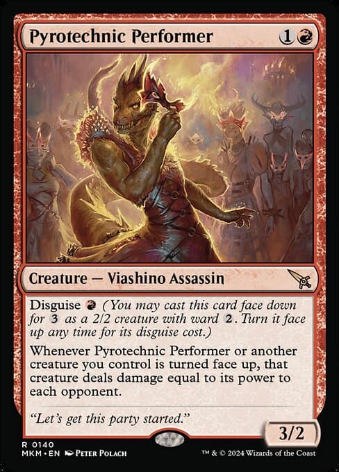 Pyrotechnic Performer 2024 Magic: The Gathering Murders at Karlov Manor